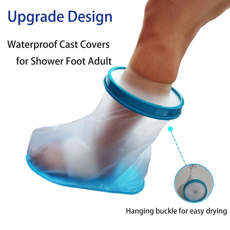 Tideshake Non-Slip Waterproof Foot Cast Cover for Showering, Reusable Adult Foot Cast Protector, Cast Covers for Shower, Watertight Cast Bag for Surgery Ankle, Burns - Image 5
